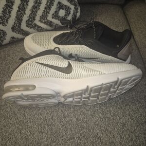 Nike Womens White And Gold Air Max Sneakers